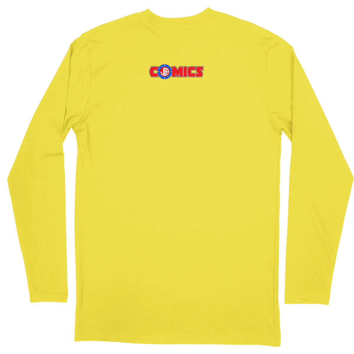 Long Sleeve Unisex T-shirt - Yellow - back***Yellow|||Long Sleeve Unisex T-shirt