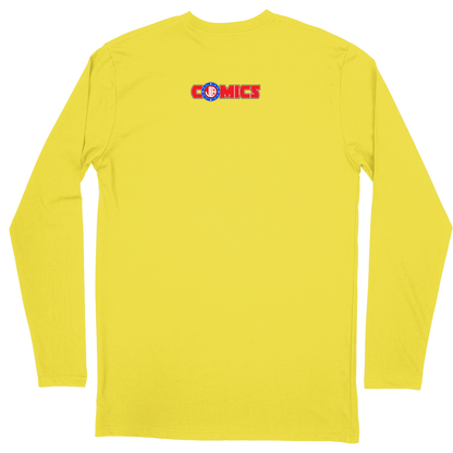 Long Sleeve Unisex T-shirt - Yellow - back
