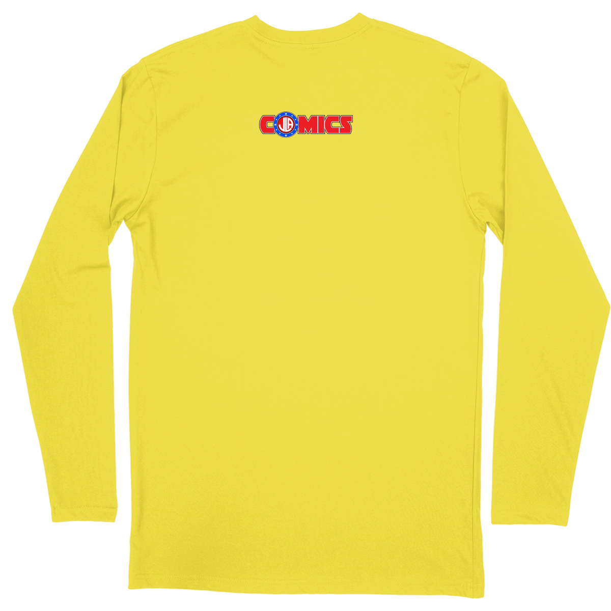 Long Sleeve Unisex T-shirt - Yellow - back***Yellow|||Long Sleeve Unisex T-shirt
