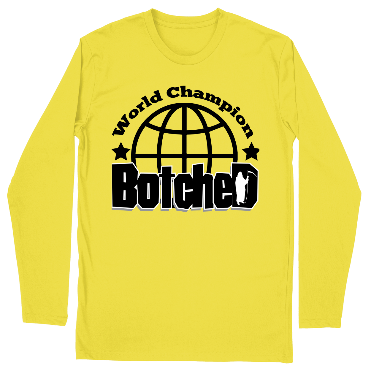 Long Sleeve Unisex T-shirt - Yellow - front