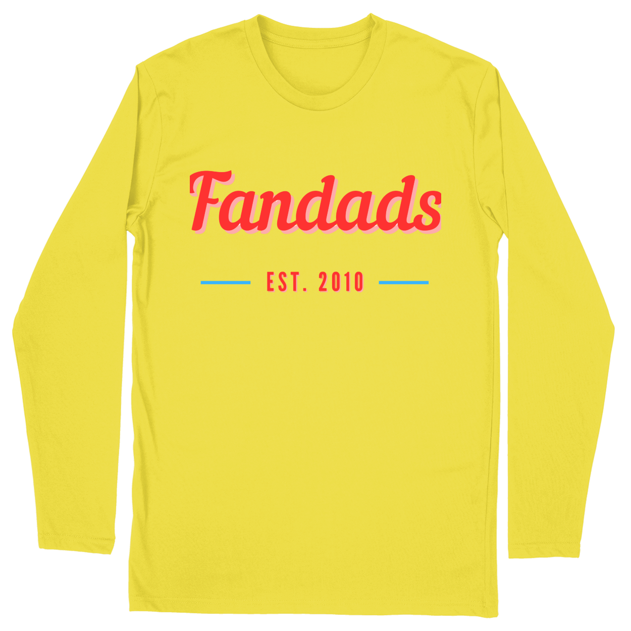Long Sleeve Unisex T-shirt - Yellow - front***Yellow|||Long Sleeve Unisex T-shirt