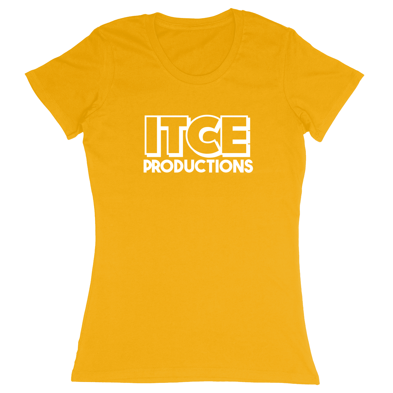 Premium Ladies Fitted Soft T-Shirt - Athletic Gold - front