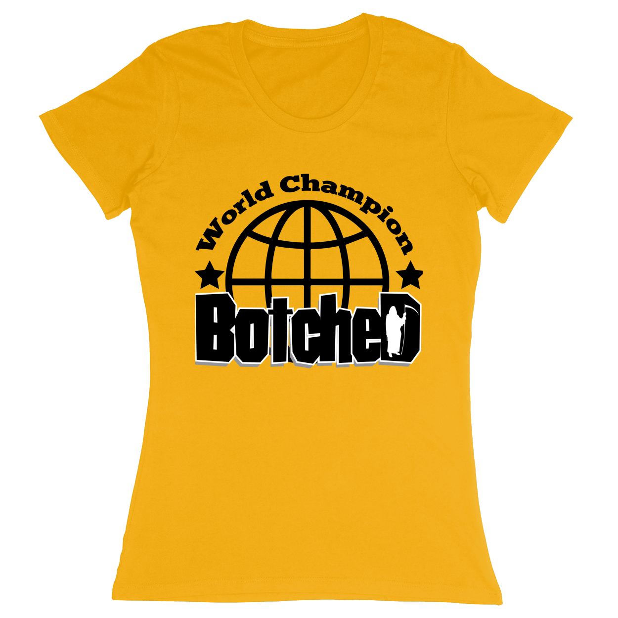 Premium Ladies Fitted Soft T-Shirt - Athletic Gold - front***Athletic Gold|||Premium Ladies Fitted Soft T-Shirt