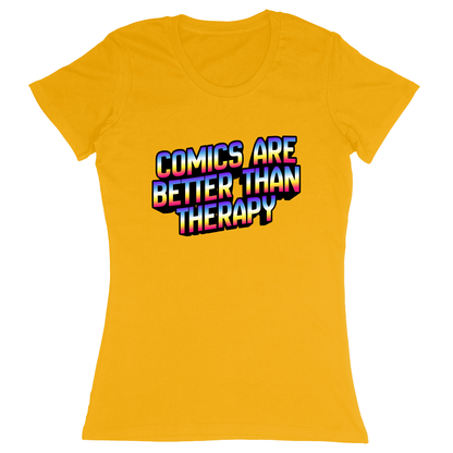 Premium Ladies Fitted Soft T-Shirt - Athletic Gold - front