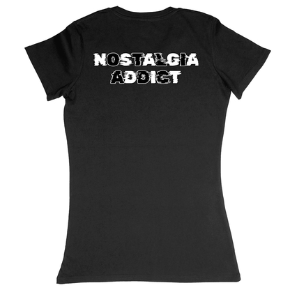 Premium Ladies Fitted Soft T-Shirt - Black - back