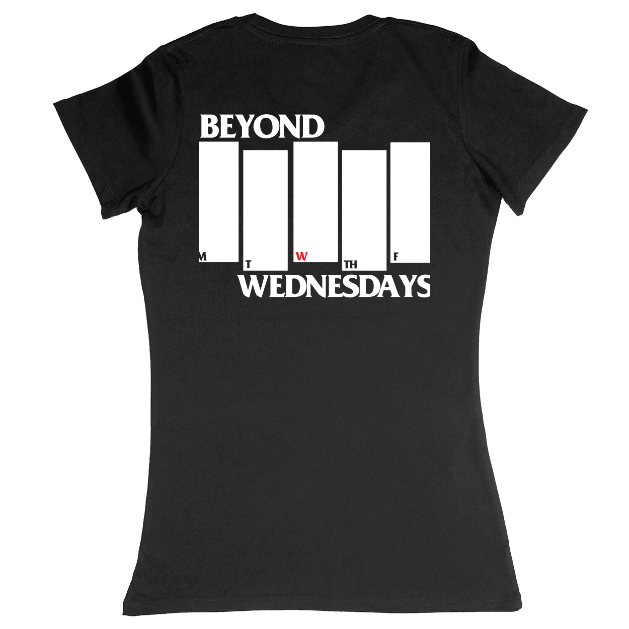 Premium Ladies Fitted Soft T-Shirt - Black - back***Black|||Premium Ladies Fitted Soft T-Shirt