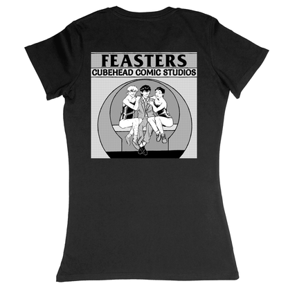 Premium Ladies Fitted Soft T-Shirt - Black - back