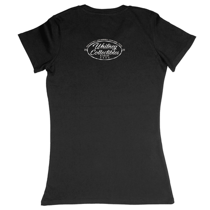 Premium Ladies Fitted Soft T-Shirt - Black - back