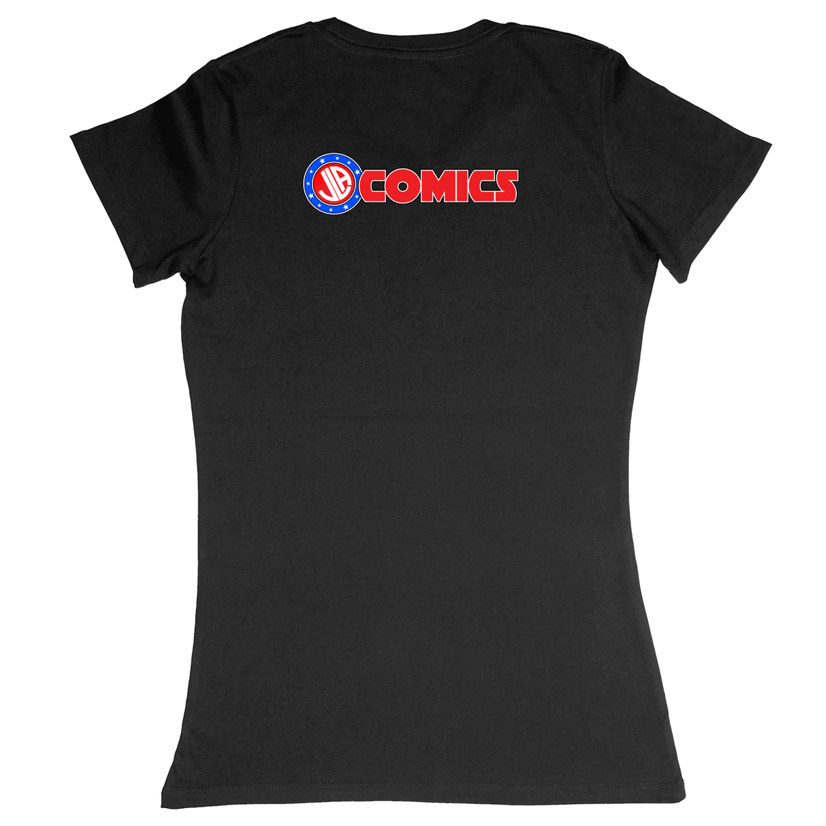 Premium Ladies Fitted Soft T-Shirt - Black - back