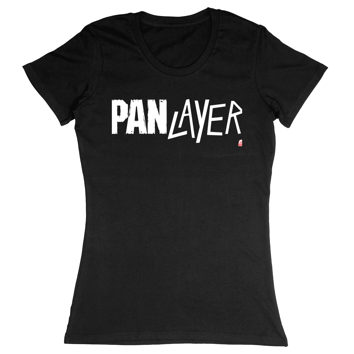 Premium Ladies Fitted Soft T-Shirt - Black - front