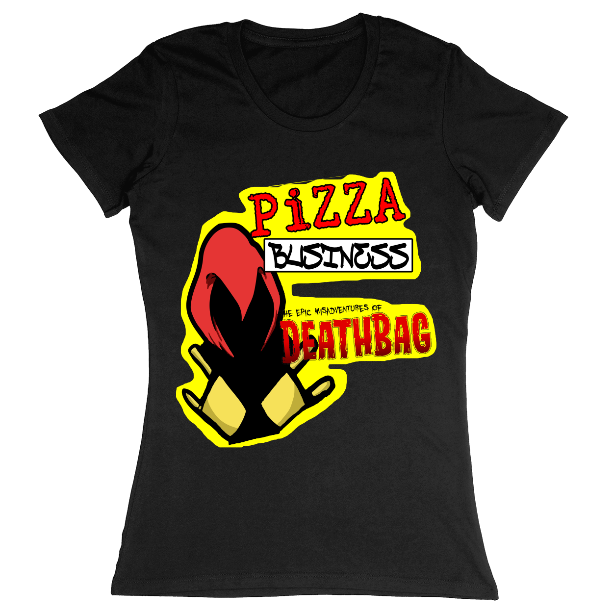 Premium Ladies Fitted Soft T-Shirt - Black - front***Black|||Premium Ladies Fitted Soft T-Shirt