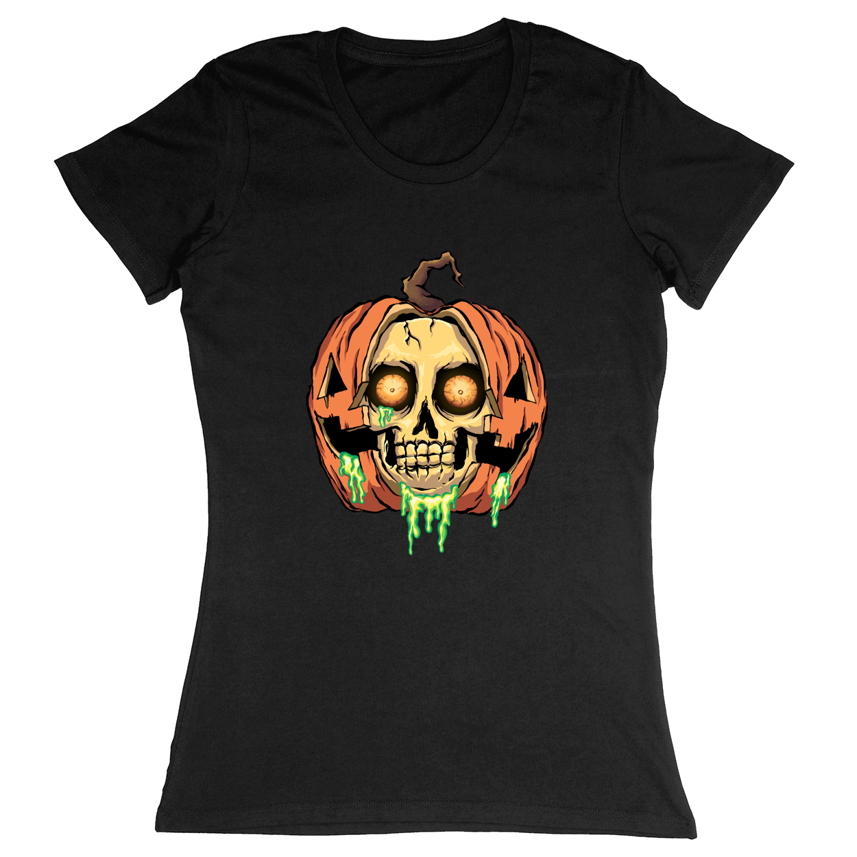 Premium Ladies Fitted Soft T-Shirt - Black - front