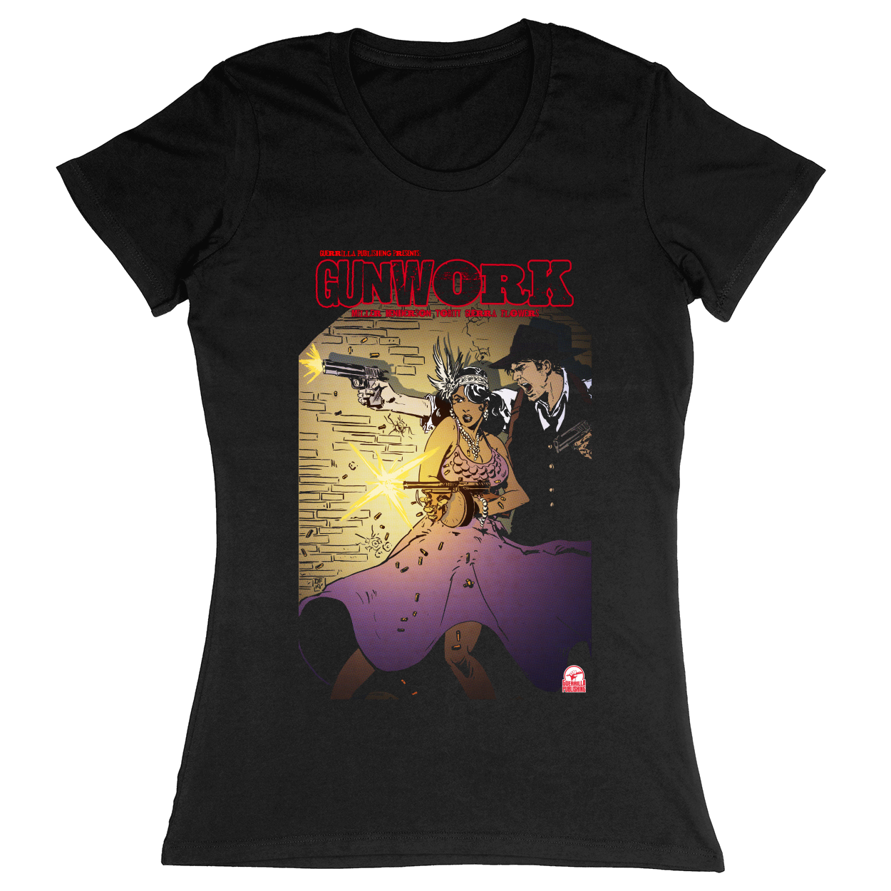 Premium Ladies Fitted Soft T-Shirt - Black - front