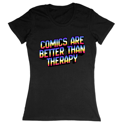 Premium Ladies Fitted Soft T-Shirt - Black - front
