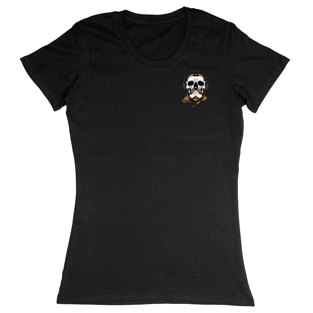 Premium Ladies Fitted Soft T-Shirt - Black - front