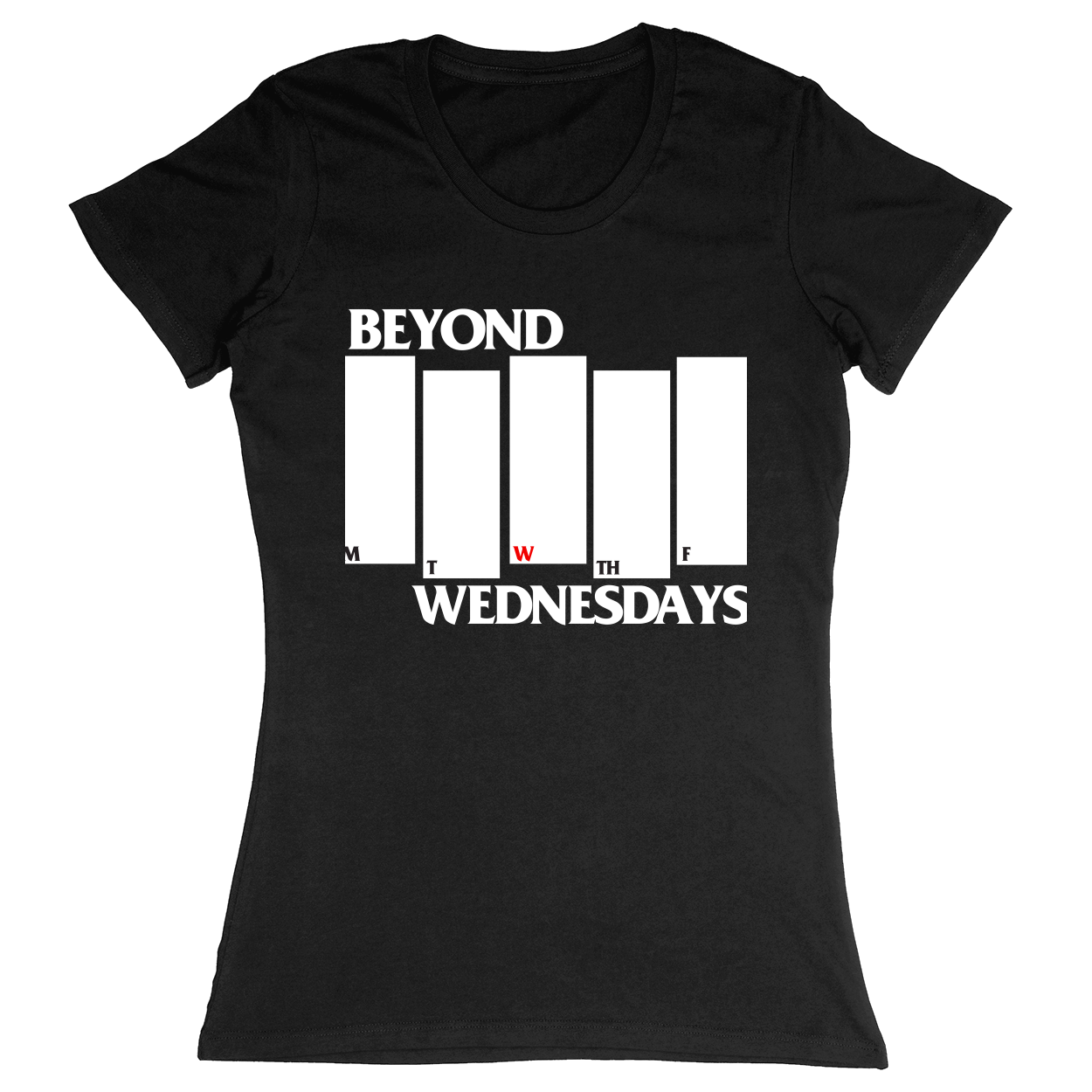 Premium Ladies Fitted Soft T-Shirt - Black - front