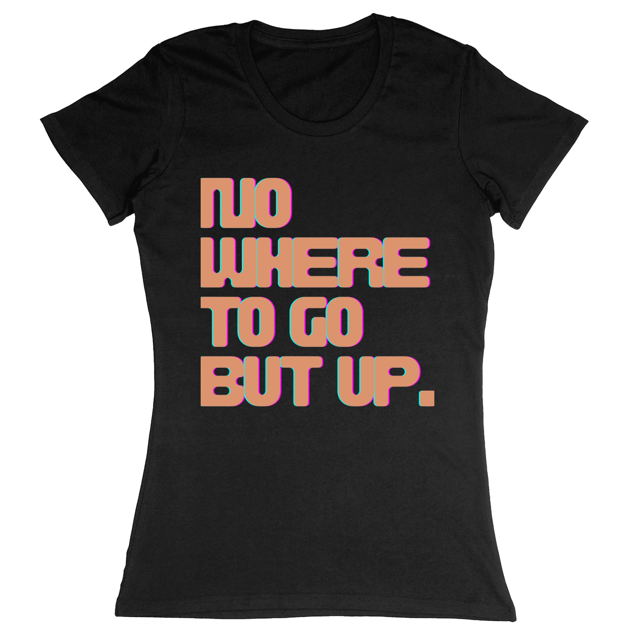 Premium Ladies Fitted Soft T-Shirt - Black - front***Black|||Premium Ladies Fitted Soft T-Shirt
