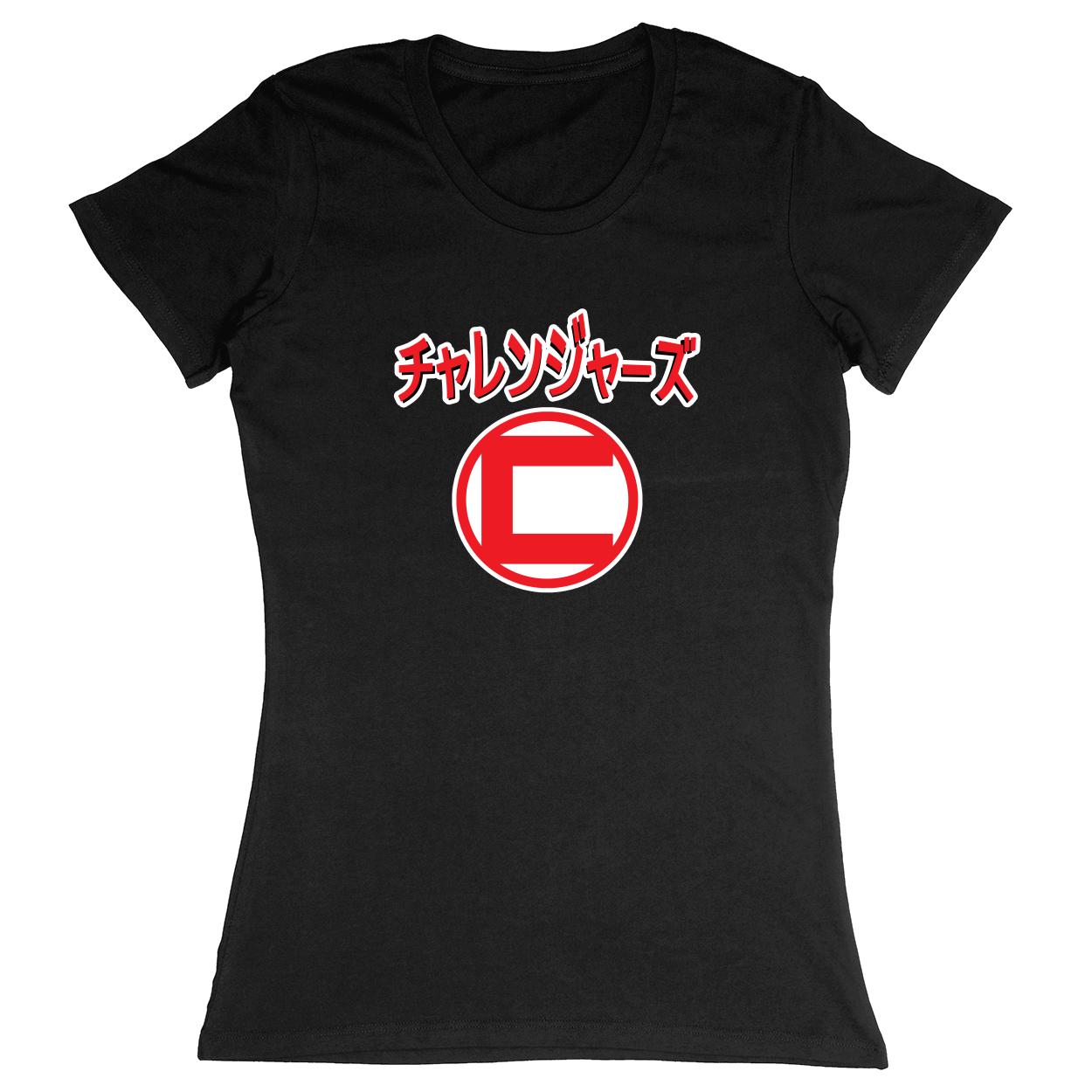 Premium Ladies Fitted Soft T-Shirt - Black - front