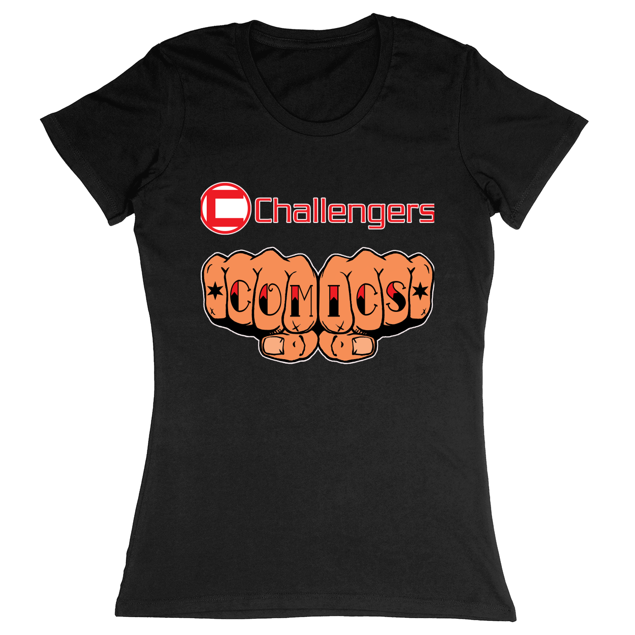 Premium Ladies Fitted Soft T-Shirt - Black - front***Black|||Premium Ladies Fitted Soft T-Shirt