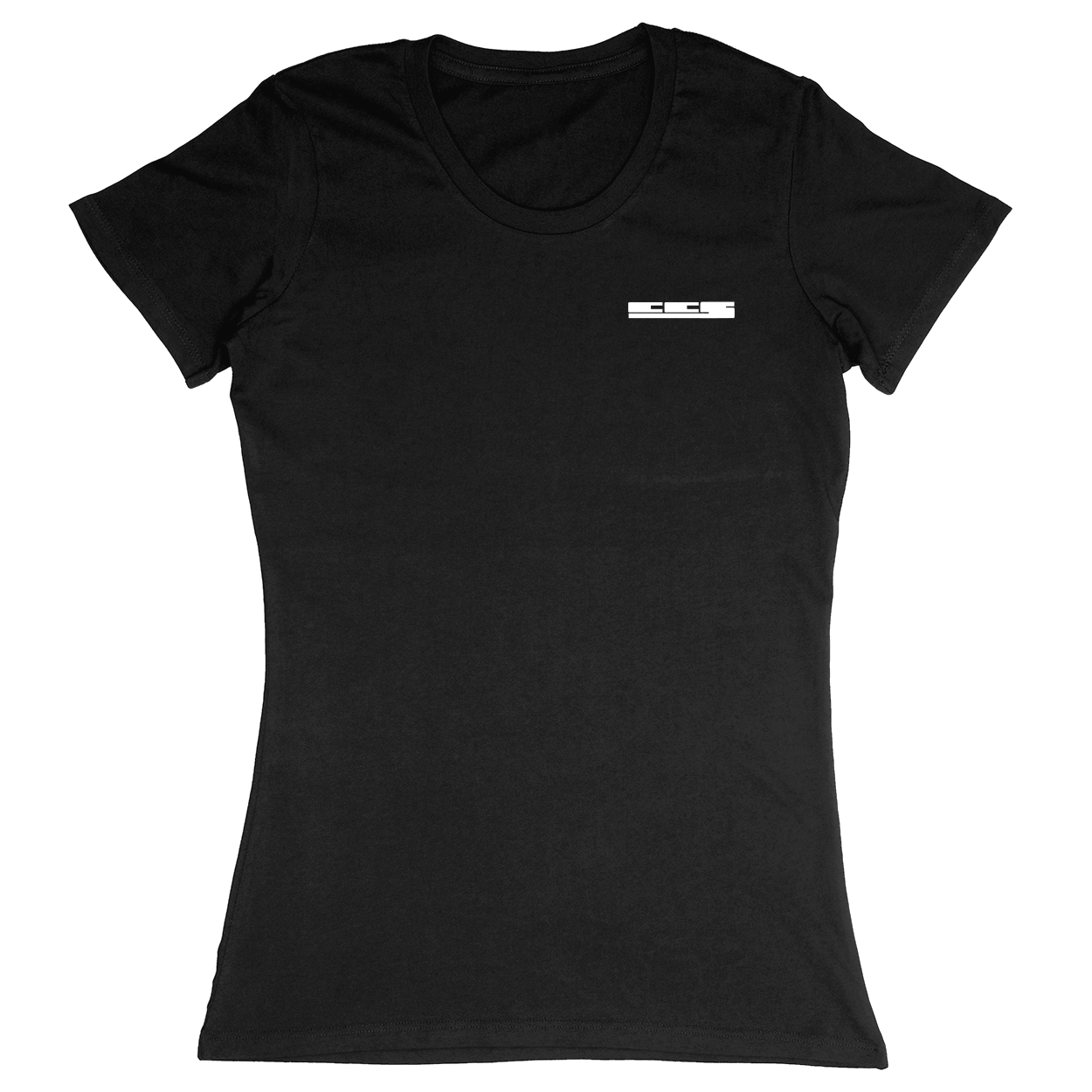 Premium Ladies Fitted Soft T-Shirt - Black - front