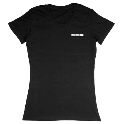 Premium Ladies Fitted Soft T-Shirt - Black - front