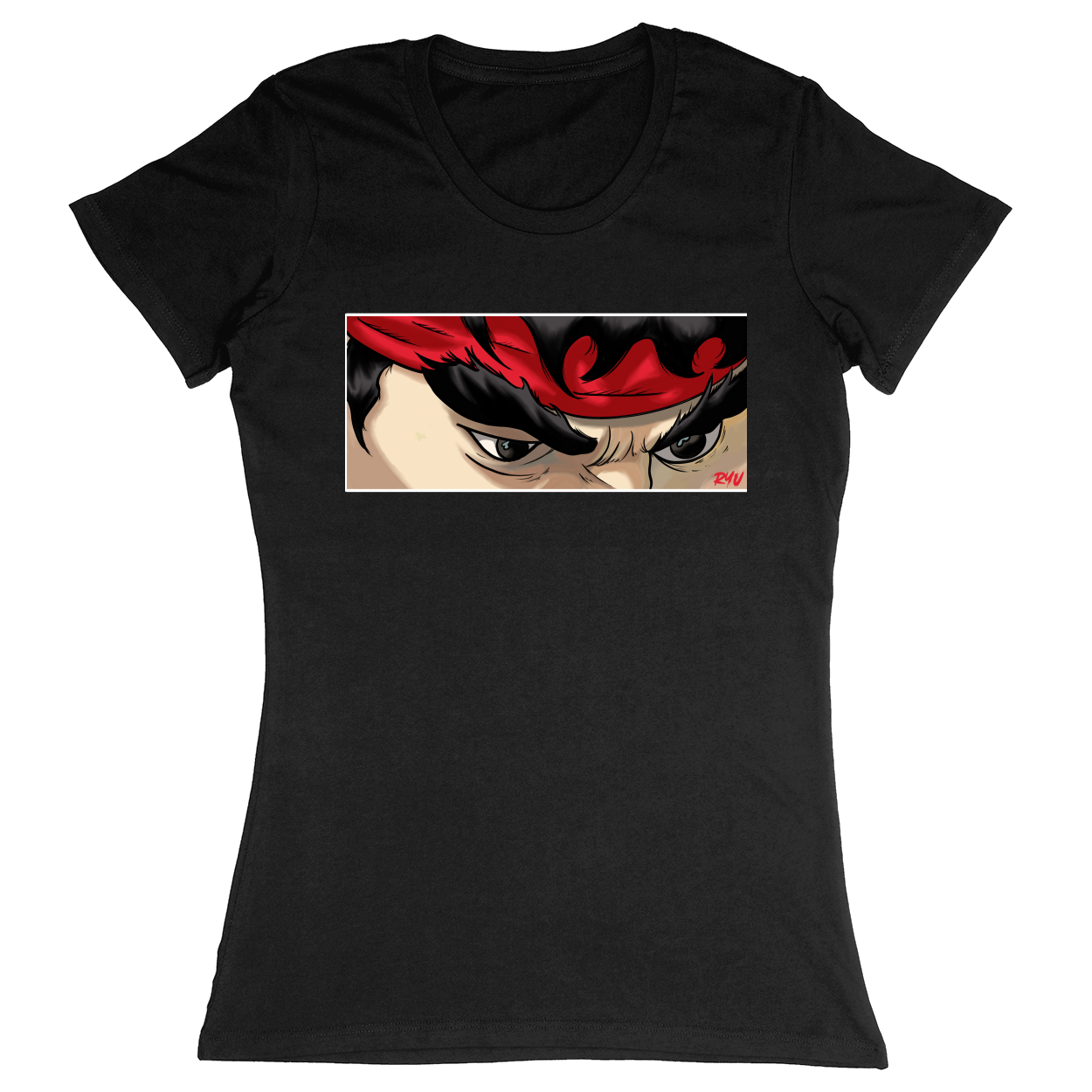 Premium Ladies Fitted Soft T-Shirt - Black - front***Black|||Premium Ladies Fitted Soft T-Shirt