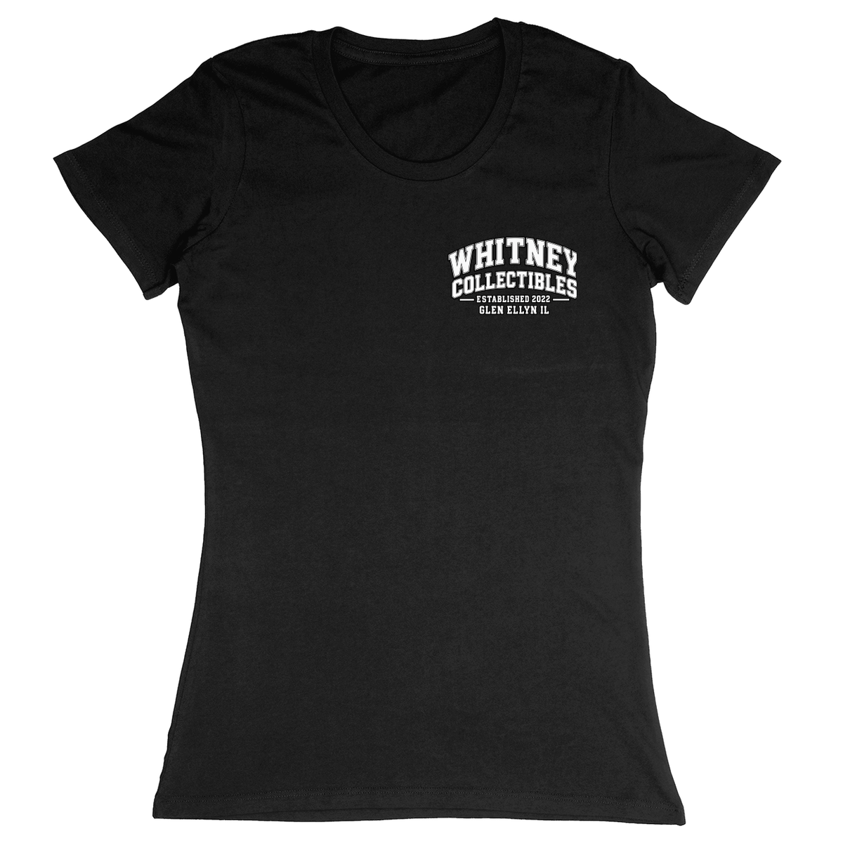 Premium Ladies Fitted Soft T-Shirt - Black - front