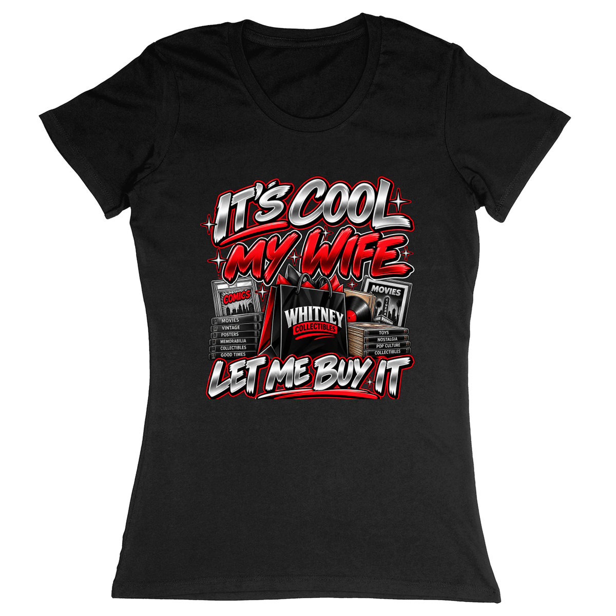 Premium Ladies Fitted Soft T-Shirt - Black - front***Black|||Premium Ladies Fitted Soft T-Shirt