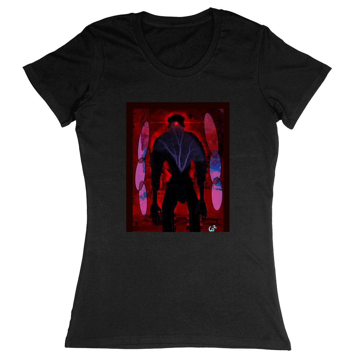 Premium Ladies Fitted Soft T-Shirt - Black - front***Black|||Premium Ladies Fitted Soft T-Shirt