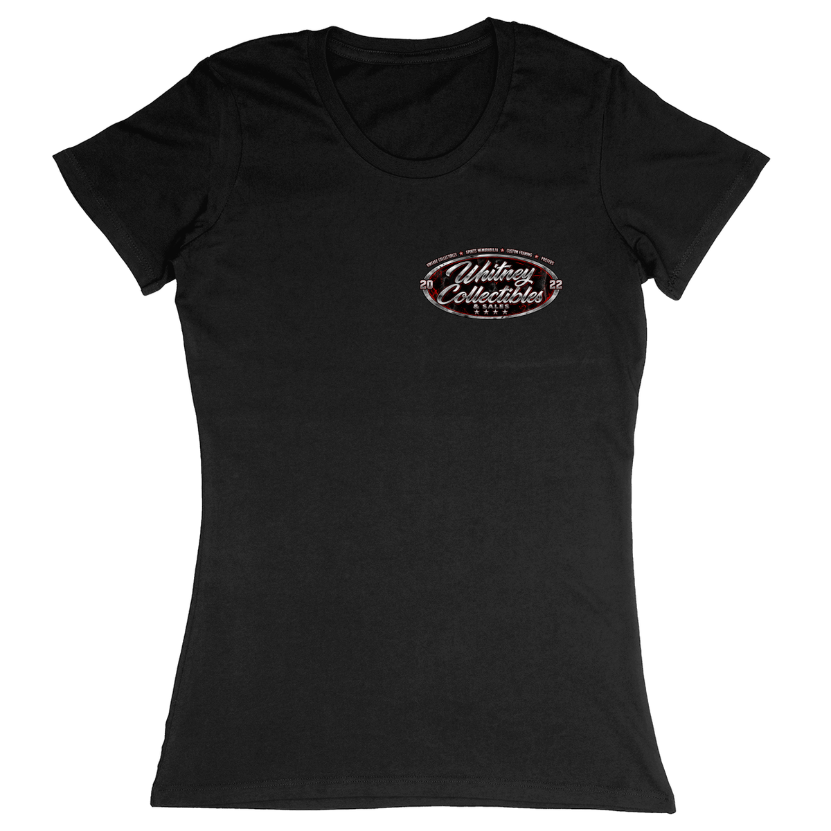 Premium Ladies Fitted Soft T-Shirt - Black - front