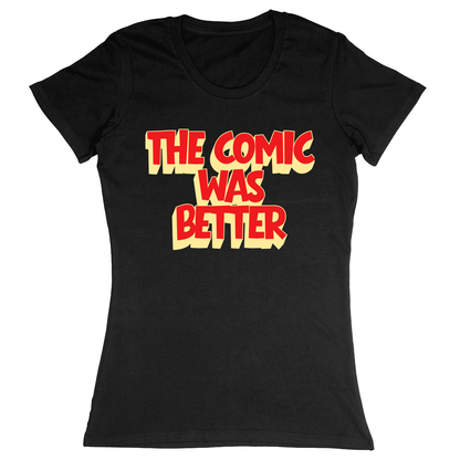 Premium Ladies Fitted Soft T-Shirt - Black - front