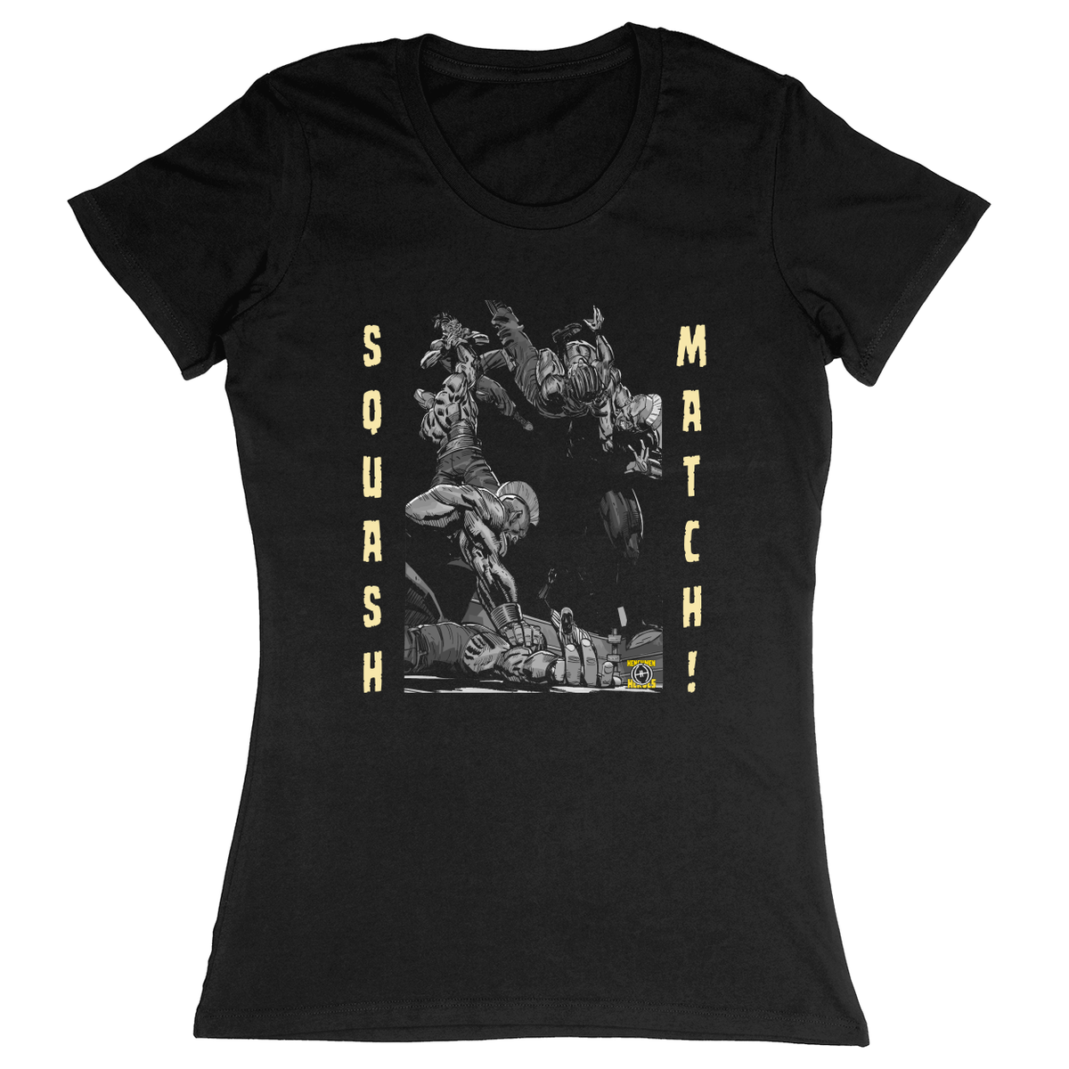 Premium Ladies Fitted Soft T-Shirt - Black - front***Black|||Premium Ladies Fitted Soft T-Shirt