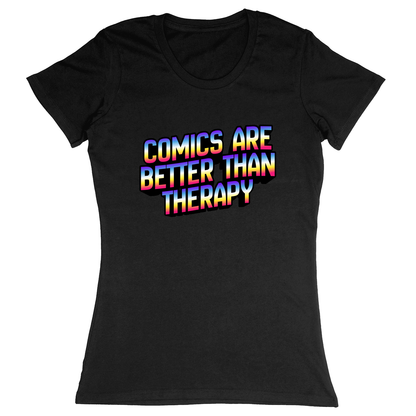 Premium Ladies Fitted Soft T-Shirt - Black - front