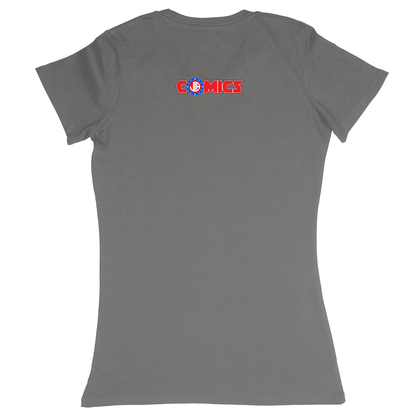 Premium Ladies Fitted Soft T-Shirt - Charcoal - back