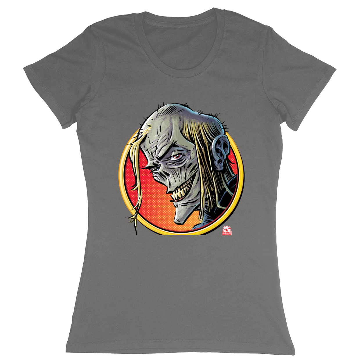 Premium Ladies Fitted Soft T-Shirt - Charcoal - front