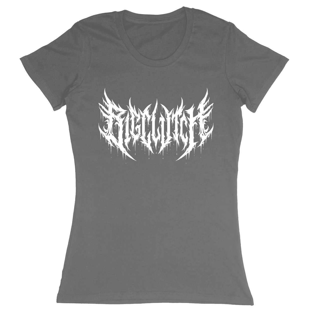 Premium Ladies Fitted Soft T-Shirt - Charcoal - front***Charcoal|||Premium Ladies Fitted Soft T-Shirt