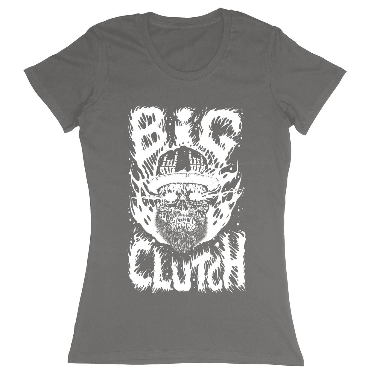 Premium Ladies Fitted Soft T-Shirt - Charcoal - front***Charcoal|||Premium Ladies Fitted Soft T-Shirt