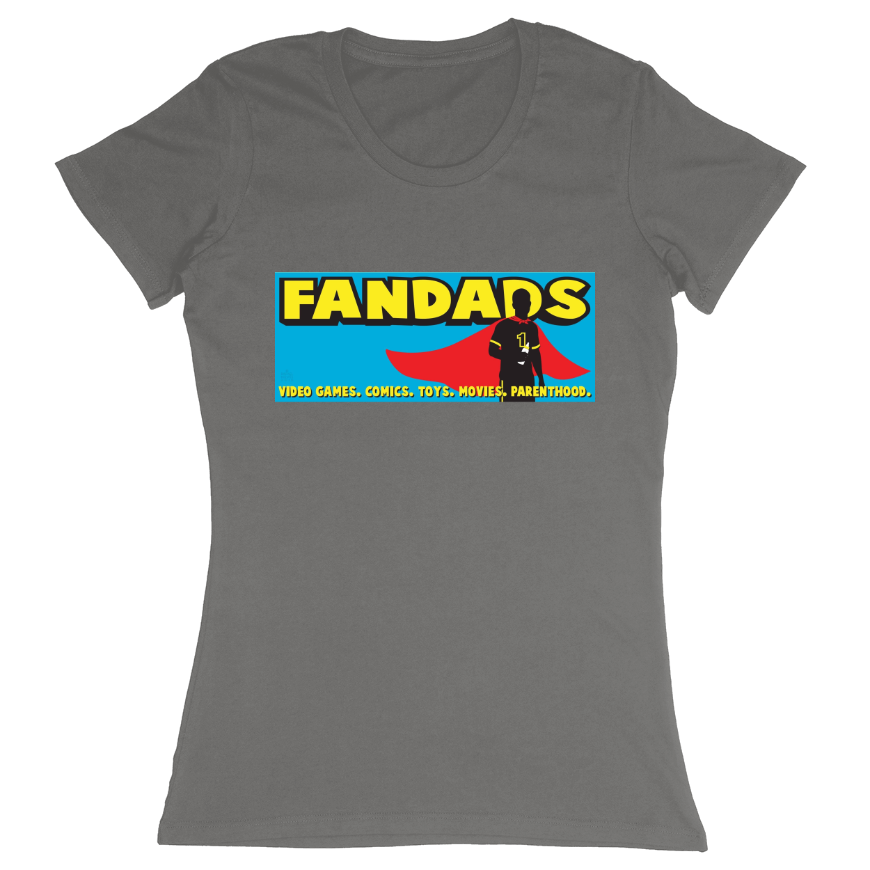 Premium Ladies Fitted Soft T-Shirt - Charcoal - front