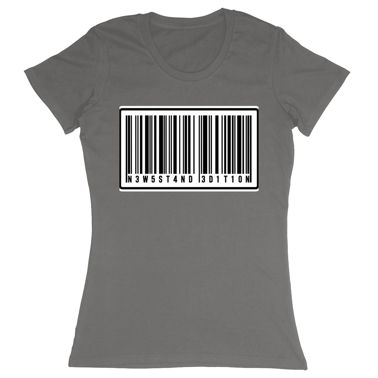 Premium Ladies Fitted Soft T-Shirt - Charcoal - front***Charcoal|||Premium Ladies Fitted Soft T-Shirt