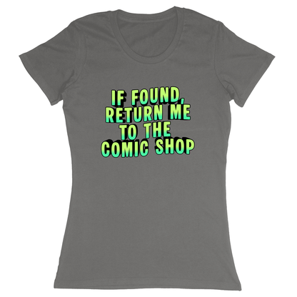 Premium Ladies Fitted Soft T-Shirt - Charcoal - front