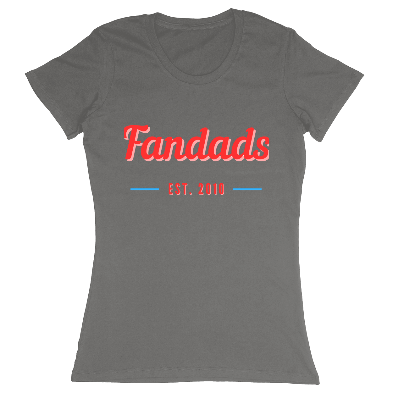 Premium Ladies Fitted Soft T-Shirt - Charcoal - front***Charcoal|||Premium Ladies Fitted Soft T-Shirt
