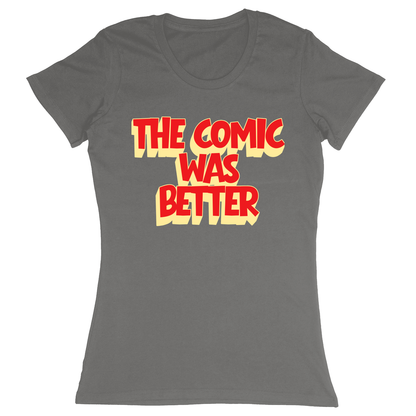 Premium Ladies Fitted Soft T-Shirt - Charcoal - front
