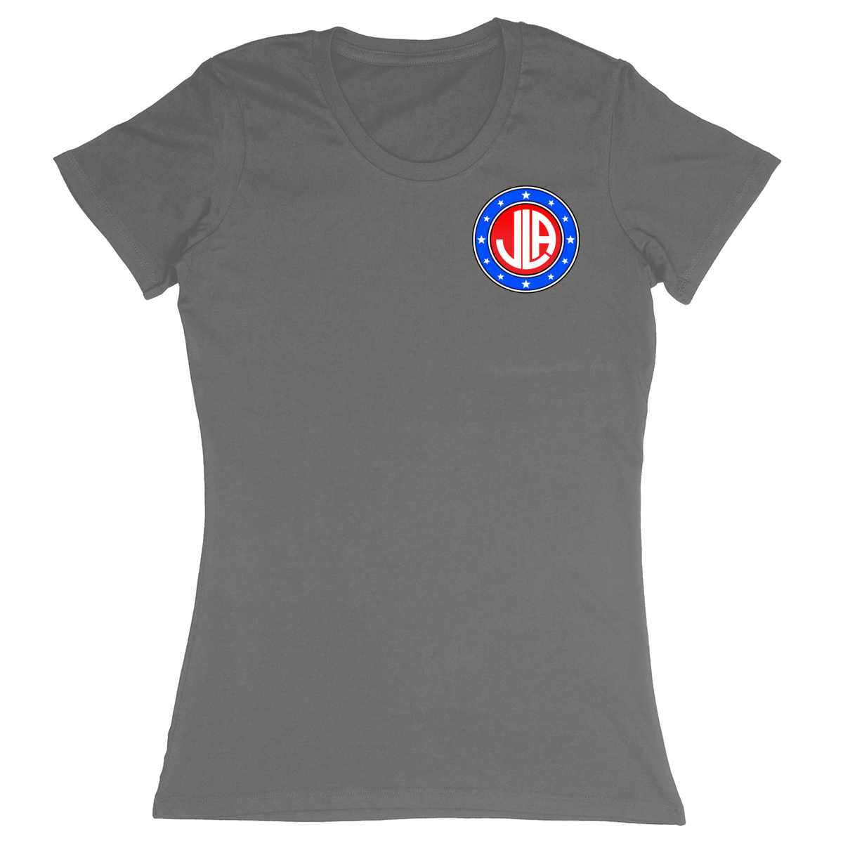 Premium Ladies Fitted Soft T-Shirt - Charcoal - front***Charcoal|||Premium Ladies Fitted Soft T-Shirt