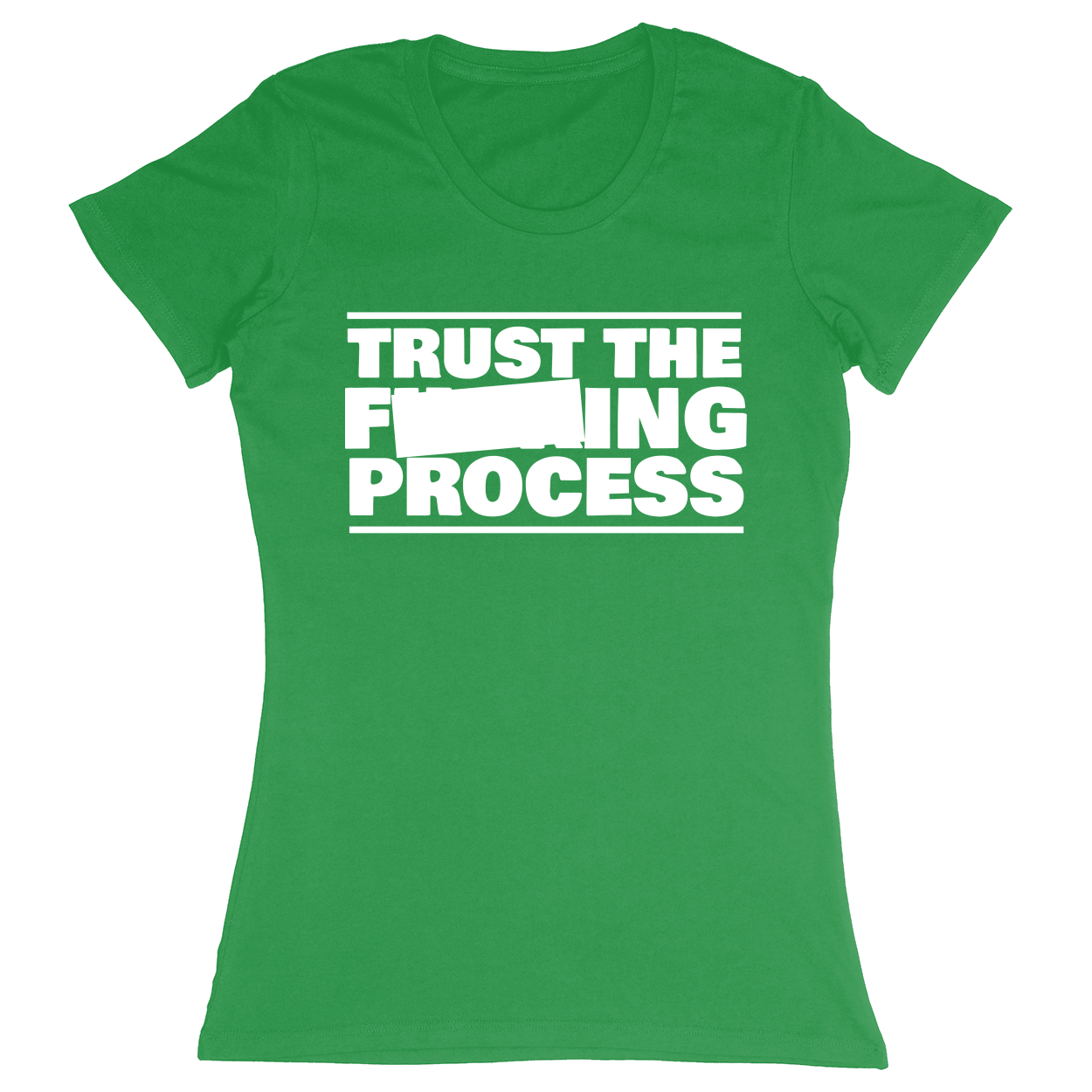 Premium Ladies Fitted Soft T-Shirt - Green - front***Green|||Premium Ladies Fitted Soft T-Shirt