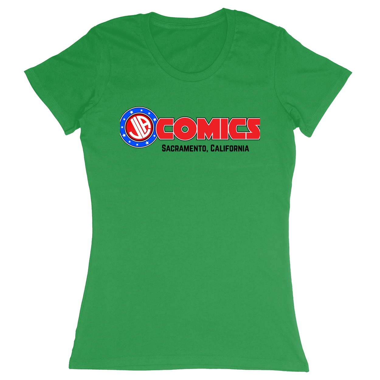 Premium Ladies Fitted Soft T-Shirt - Green - front