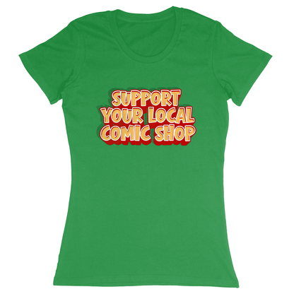 Premium Ladies Fitted Soft T-Shirt - Green - front