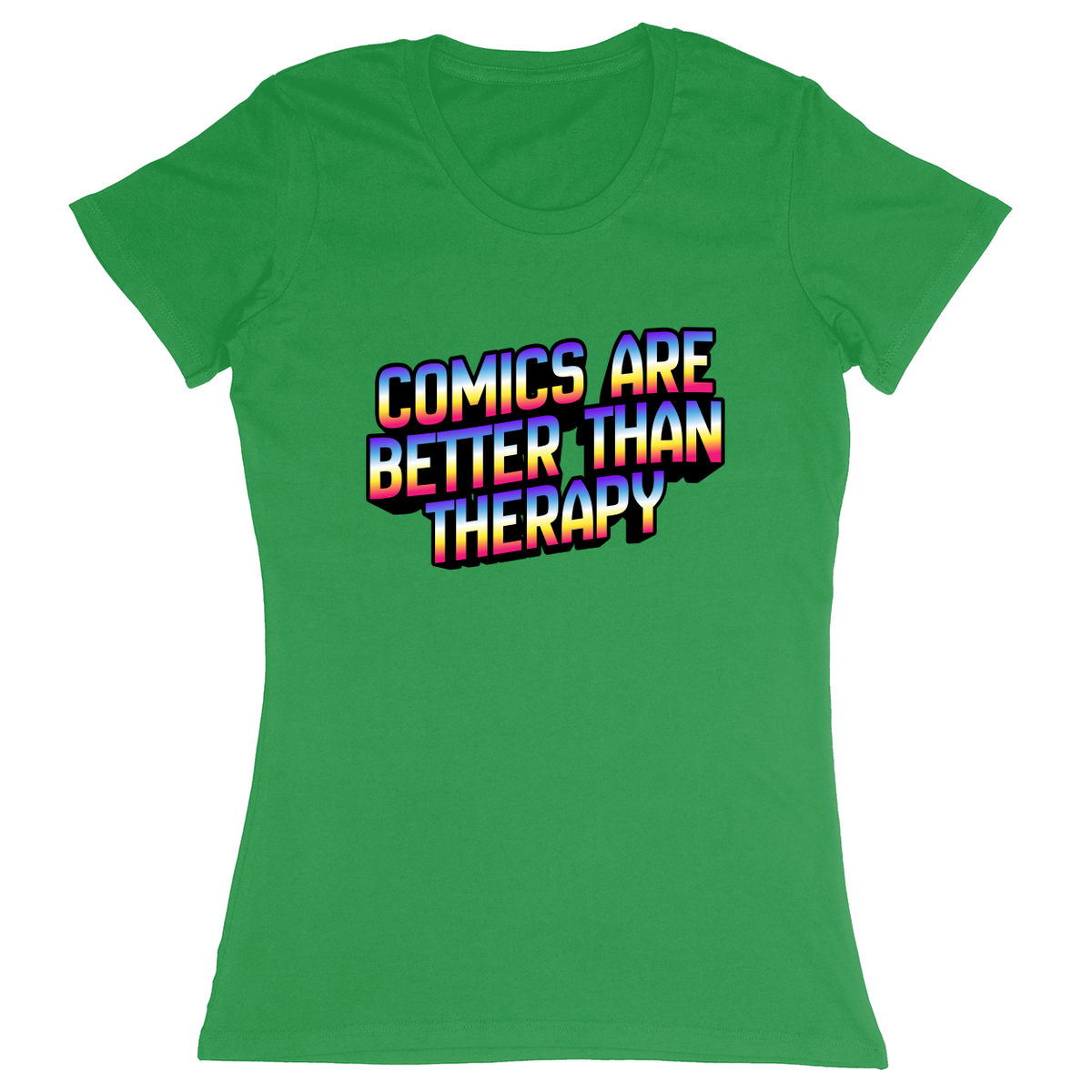 Premium Ladies Fitted Soft T-Shirt - Green - front