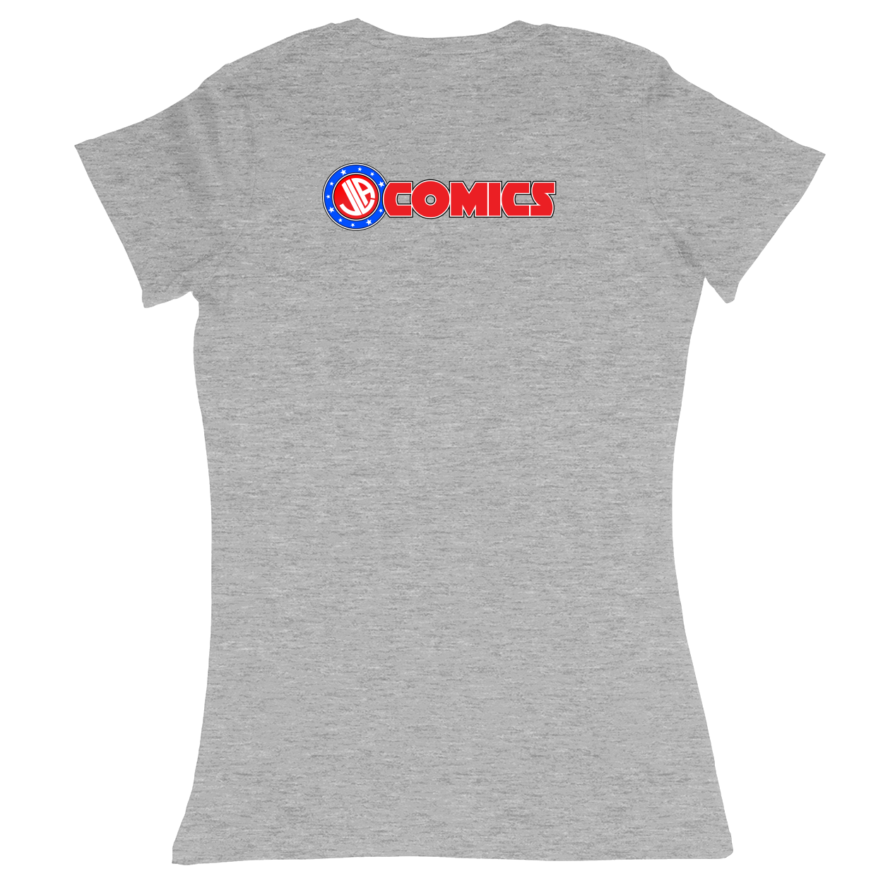 Premium Ladies Fitted Soft T-Shirt - Heather Grey - back***Heather Grey|||Premium Ladies Fitted Soft T-Shirt
