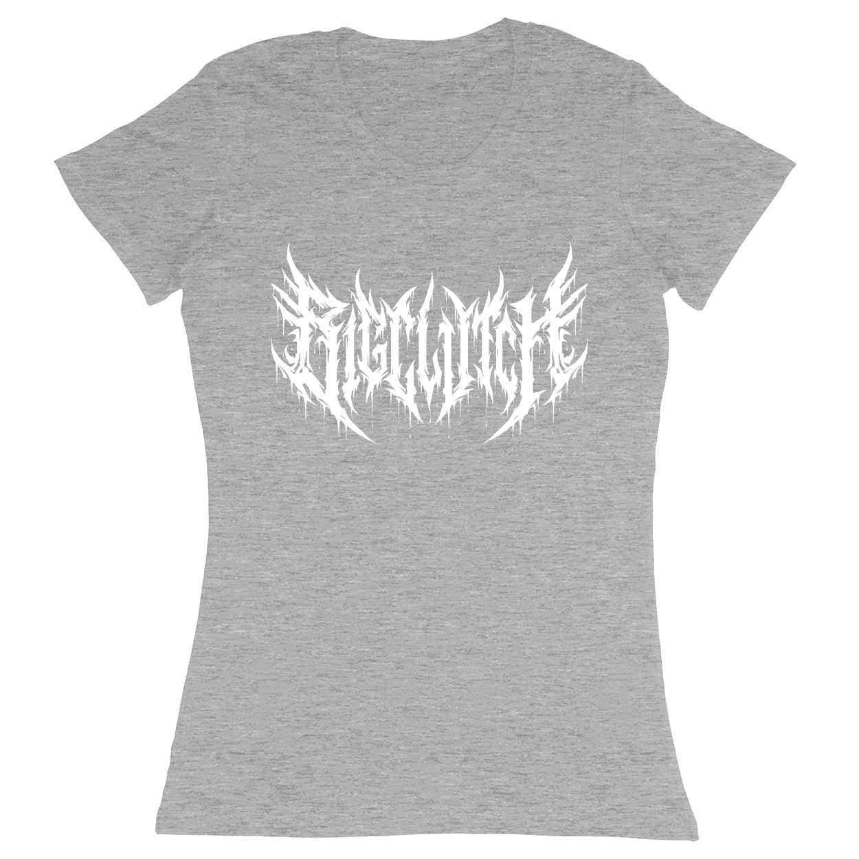 Premium Ladies Fitted Soft T-Shirt - Heather Grey - front
