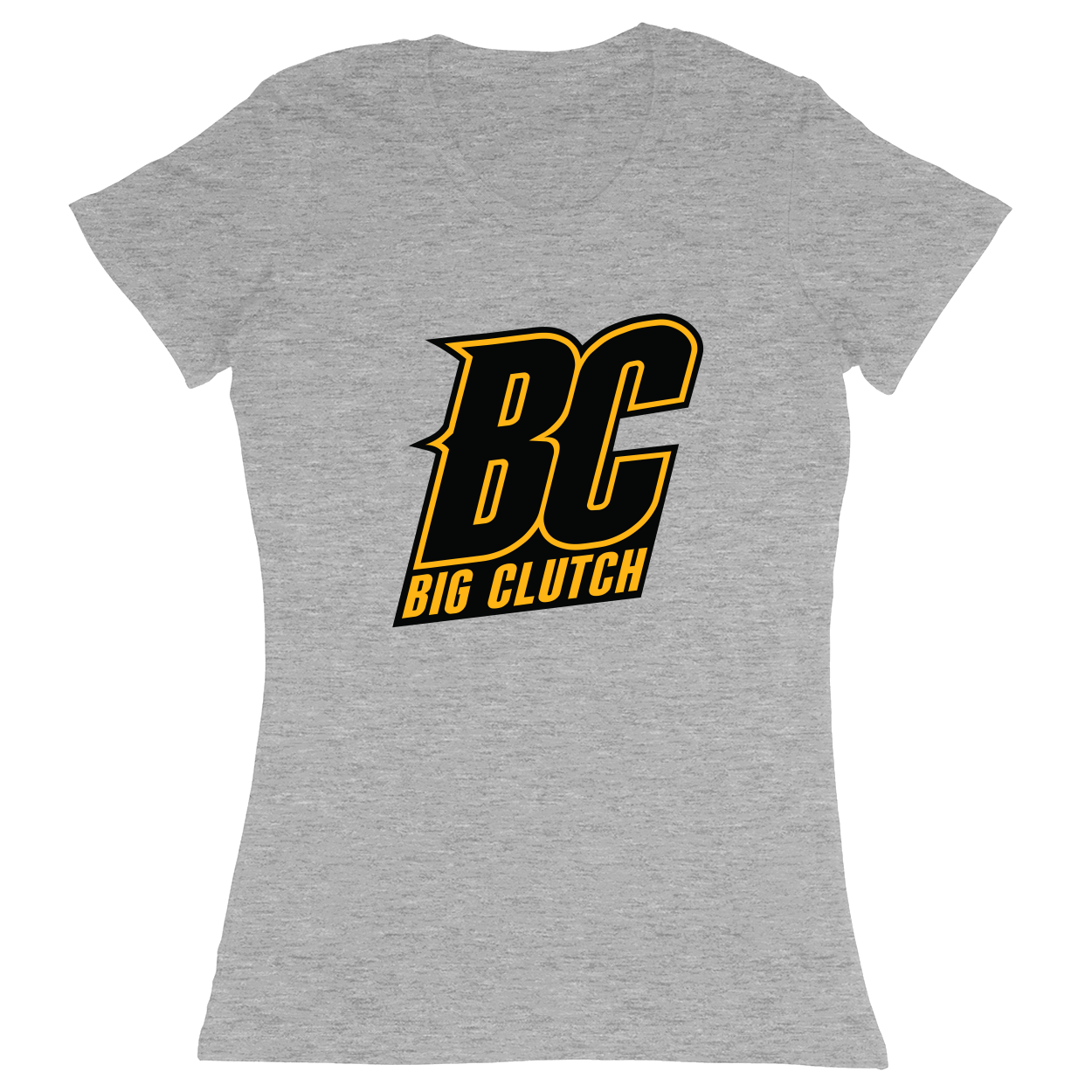 Premium Ladies Fitted Soft T-Shirt - Heather Grey - front***Heather Grey|||Premium Ladies Fitted Soft T-Shirt